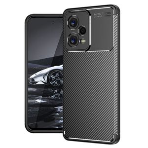 Techsuit – CarbonFiber maska za Xiaomi Redmi Note 12 5G / Poco X5 – crna