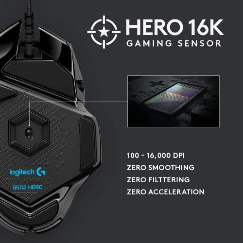 Logitech G502 Hero Gaming Miš s LED Osvjetljenjem slika 2