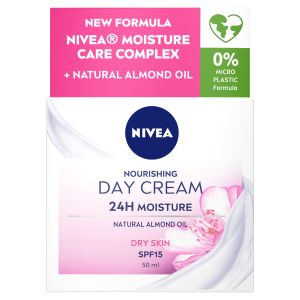 NIVEA Nourishing 24h Moisture dnevna krema za lice SPF15 50ml