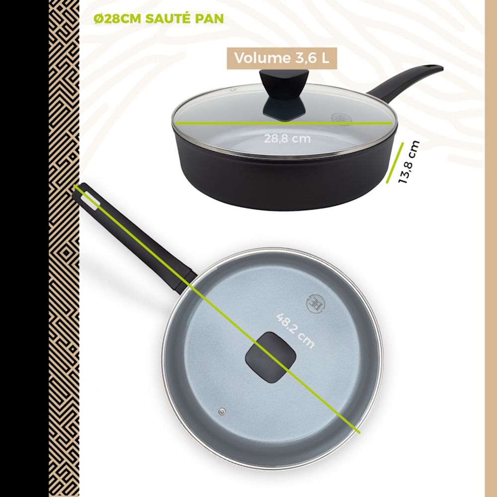 BE Living Set 4 tave Delight Black slika 10