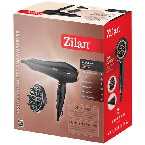 Zilan Fen za kosu, 1800 - 2200W - ZLN1239 slika 2