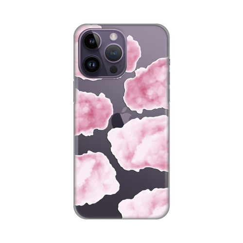 Torbica Silikonska Print Skin za iPhone 14 Pro Max 6.7 Pink Clouds slika 1