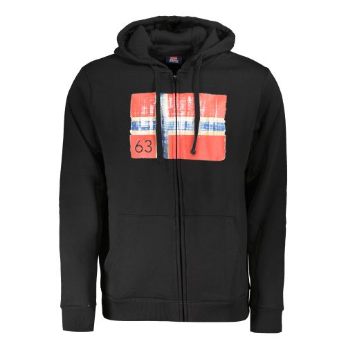 NORWAY 1963 MEN'S BLACK ZIP-UP SWEATSHIRT slika 1