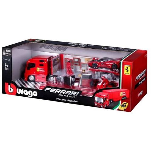 Burago Ferrari Racing Hauler Kamion Set slika 2