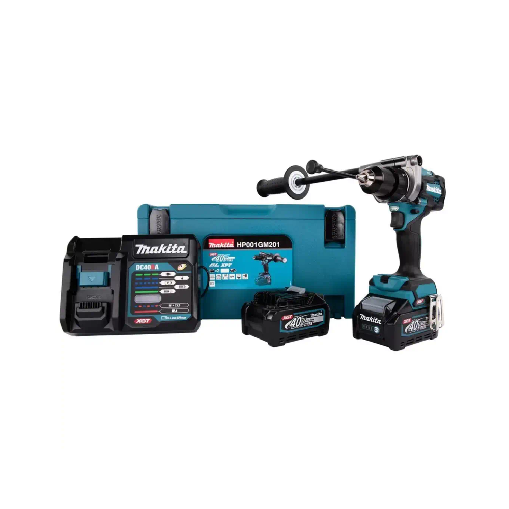 XGT MAKITA 40V - Akumulatorska udarna bušilica - odvijač HP001GD201 slika 2