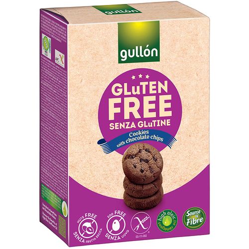 Gullon keksi choco cookies s komadićima čokolade bez glutena 200g slika 1