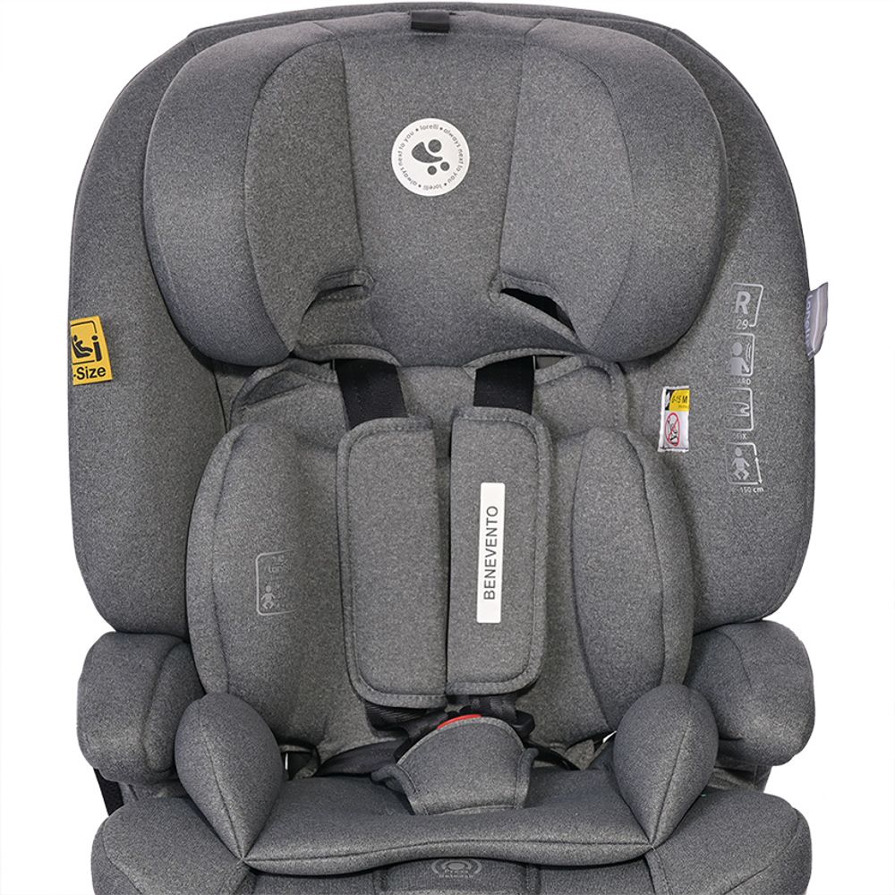 Lorelli Autosjedalica Benevento i-Size Isofix 76-150cm, Black Jasper slika 7