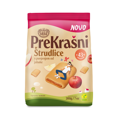 Kraš Prekrašni Štrudlice čajno pecivo jabuka 200g slika 1