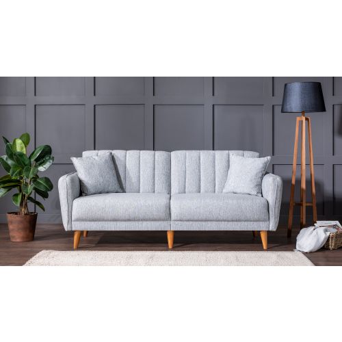 Atelier Del Sofa Aqua-TKM03-1008 Sivi Sofa-Krevet Set slika 3