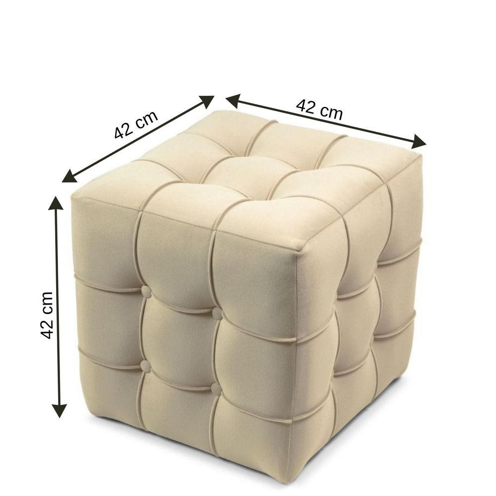 Pouffe Lizbon - Krem Boja slika 4