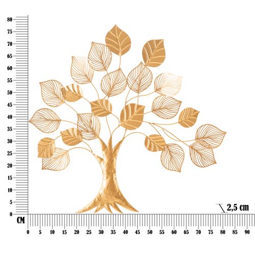 Mauro Ferretti Zidna dekoracija Albero Goldy 81X2,5x78 cm slika 6