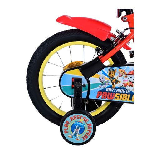 Dječji bicikl Paw Patrol 14" s dvije ručne kočnice crveni slika 3