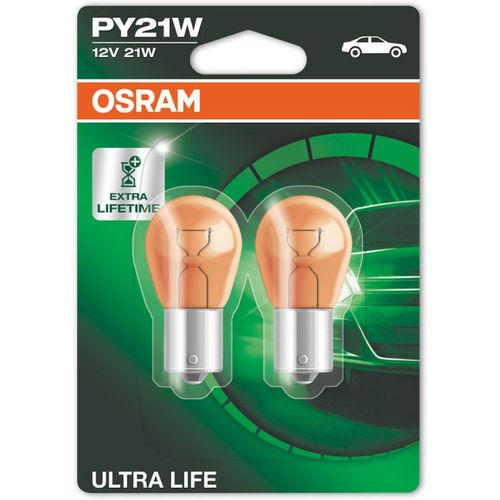 Sijalica PY21W migavca žuta (narandžasta) OSRAM Ultra Life - 2 kom slika 1