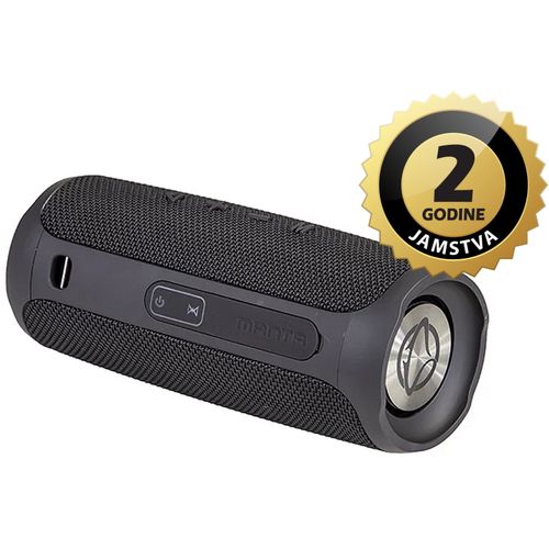 MANTA zvučnik Bluetooth, 10W RMS, FM radio, Handsfree, baterija, crni SPK130GO slika 1