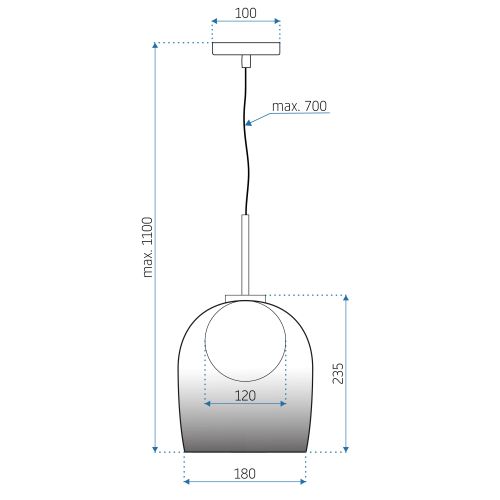 TOOLIGHT Viseća svjetiljka APP1026-1CP slika 15