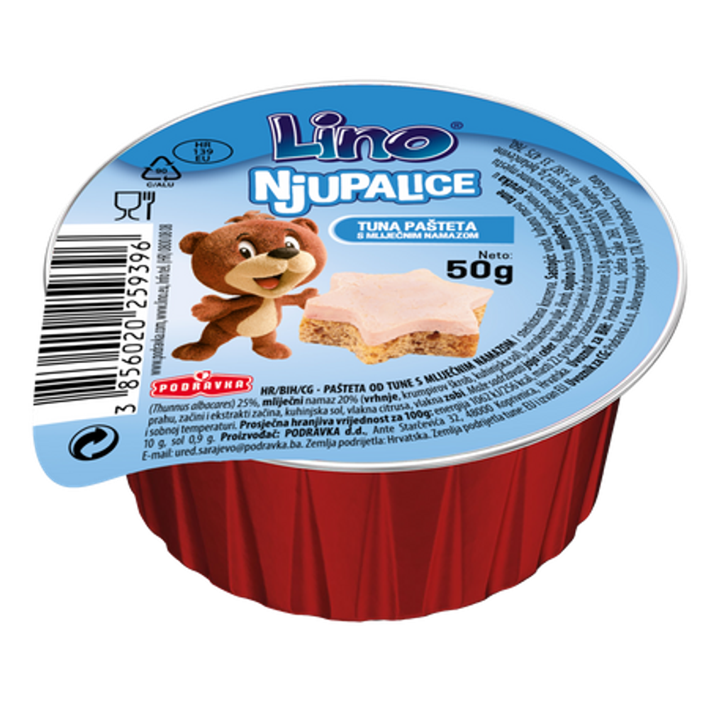 Lino Tuna Pašteta Sa Mliječnim Namazom 50g slika 1