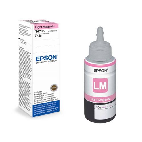 INK JET EPSON T6736 L800 LIGHT MAGENTA EcoTank 70ml C13T67364A slika 1