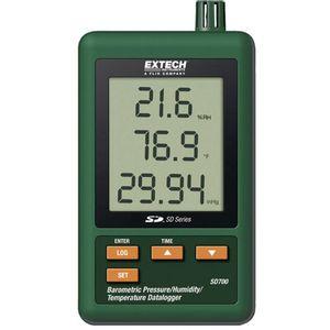 Extech SD700 višenamjenski uređaj za pohranu podataka  Mjerena veličina temperatura, tlak zraka, vlaga 0 do +50 °C 10 do 90 % rF 10 - 1100 hPa