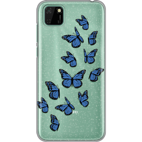 Torbica Silikonska Print Skin Diamond za Huawei Y5p/Honor 9S Blue Butterflies slika 1