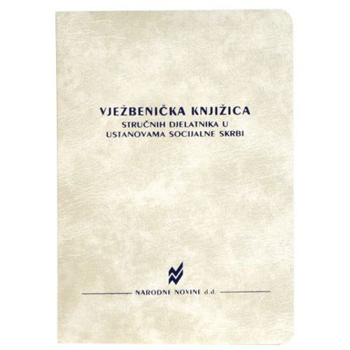 XVI-50 VJEŽBENIČKA KNJIŽICA STRUČNIH DJELATNIKA U USTANOVAMA SOCIJALNE SKRBI; Knjižica 24 stranice, 14 x 20 cm slika 2