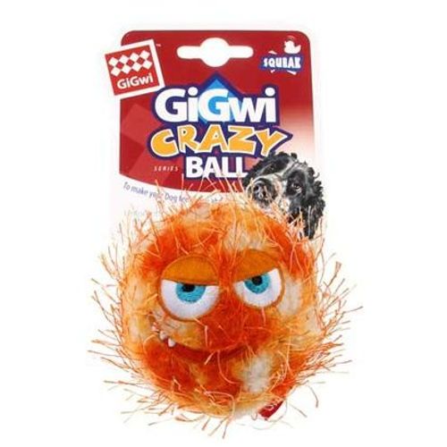GiGwi Crazy lopta sa zvukom gumena narandžasta M slika 1