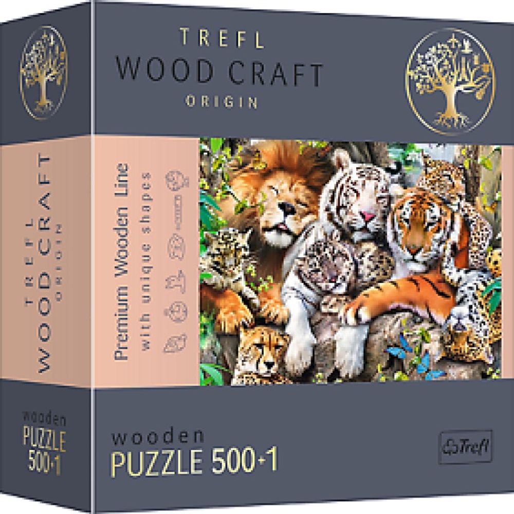 TREFL Puzzle 500+1 Wood Craft slika 1