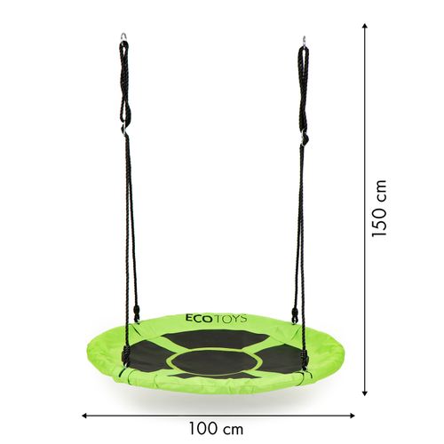 Ljuljačka gnijezdo za djecu zelena 100cm slika 5