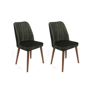 Alfa-462 V2 Khaki Walnut Set Stolica (2 Komada)
