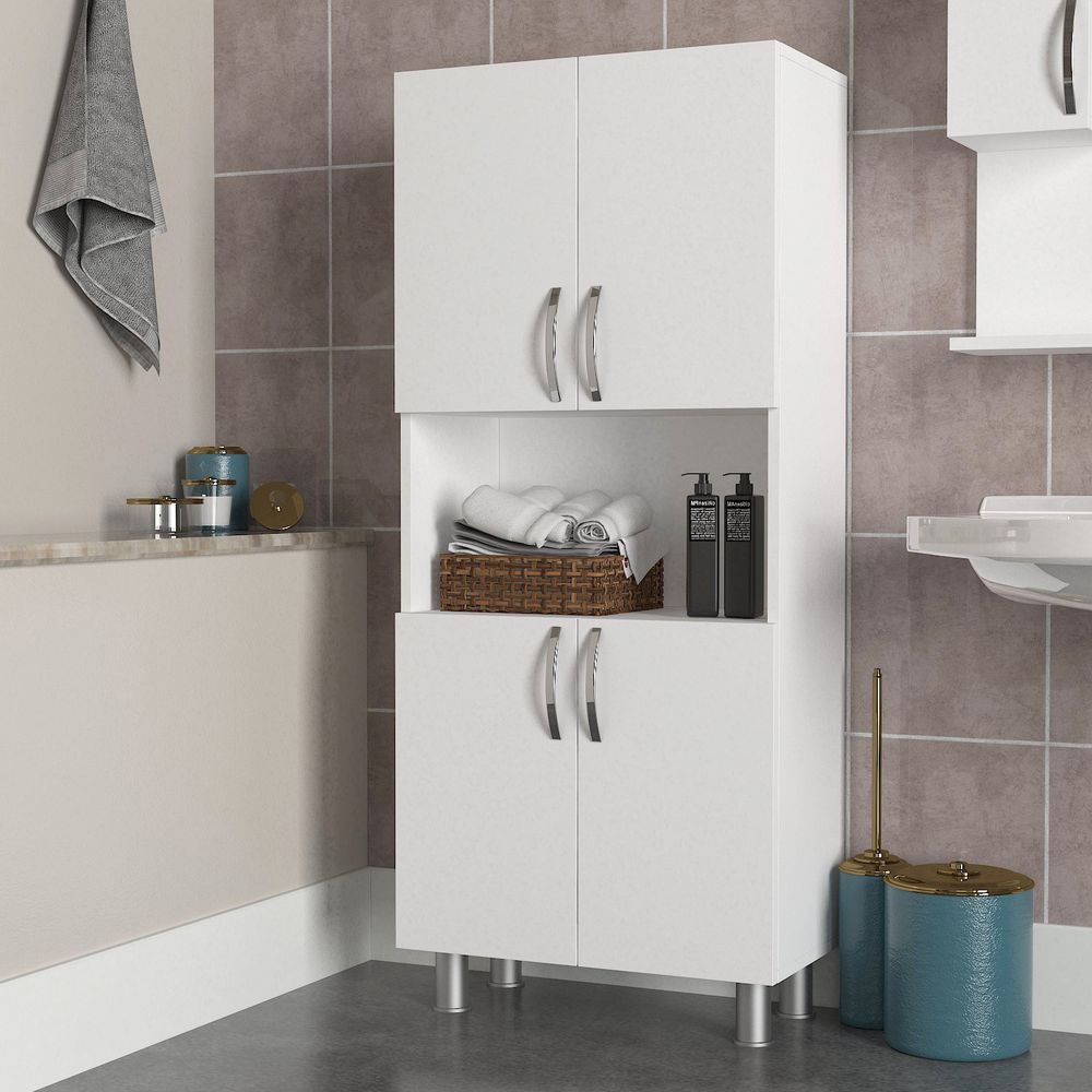 William - White White Bathroom Cabinet slika 1