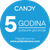 Candy: 5 godina garancije