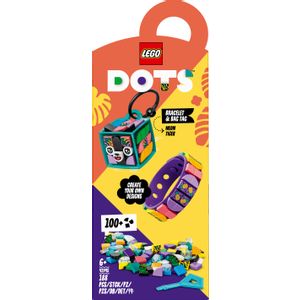 LEGO® DOTS 41945 narukvica i privjesak za torbu neonski t