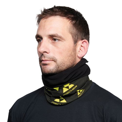 Fischer marama CI-LOGO FLEECE BANDANA BLACK-YELLOW - univerzalna veličina slika 1