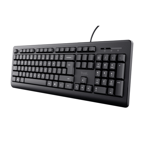 Tastatura TRUST Basic žična US crna slika 1