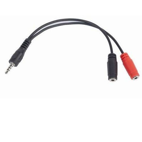 CCA-417 Gembird 2x 3.5 mm(slusalice i mikrofon) adapter na 1x 3.5mm(4 pin) cable, 0.2 m crni slika 3