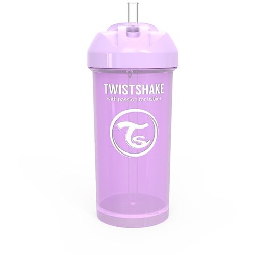 Twistshake bočica sa slamkom 360ml 6+m Pastel Purple slika 1