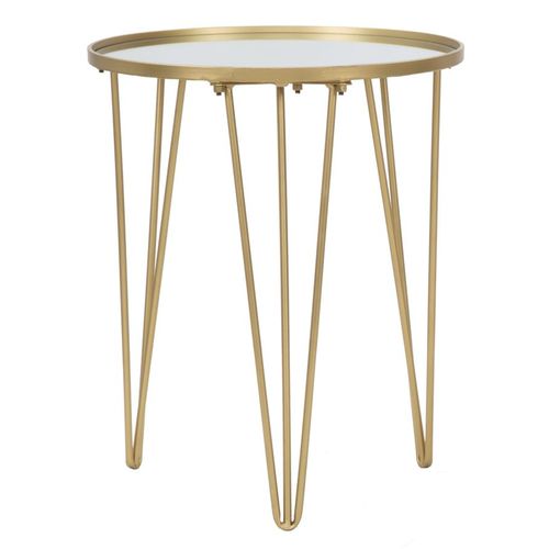 Mauro Ferretti Coffee table glam gold-ogledalo cm ø 40x49 slika 2