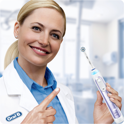 Oral B električna četkica za zube genius 10000 Orchid Purple Sensi ULT slika 2