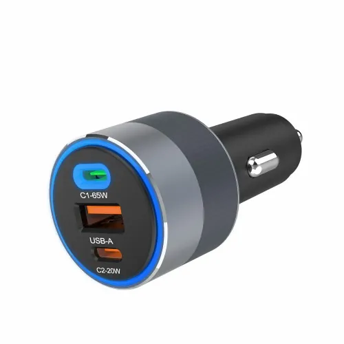 FORCELL F-ENERGY Alu - auto punjač 85W PD+QC4.0+SAM SFC 2.0, 2xUSB C+USB A slika 3