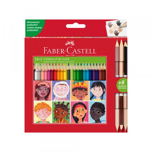 Drvene bojice Faber Castell Children triangular 1/24 + 3 bicolor 511515 slika 2