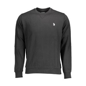 US POLO SWEATSHIRT WITHOUT ZIP BLACK MAN