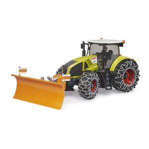 Bruder 3018 Traktor sa lancima za snijeg i plugom Claas Axion 950