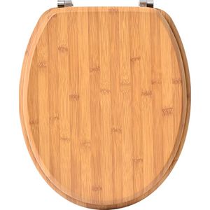 TENDANCE WC DASKA SA METALNIM OKOVIMA 37,5X46CM MDF ČETVOROSTRANI DEZEN BAMBUS 4109195