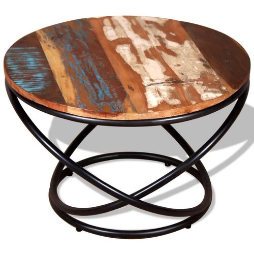 Stolić za kavu od masivnog obnovljenog drva 60 x 60 x 40 cm slika 15