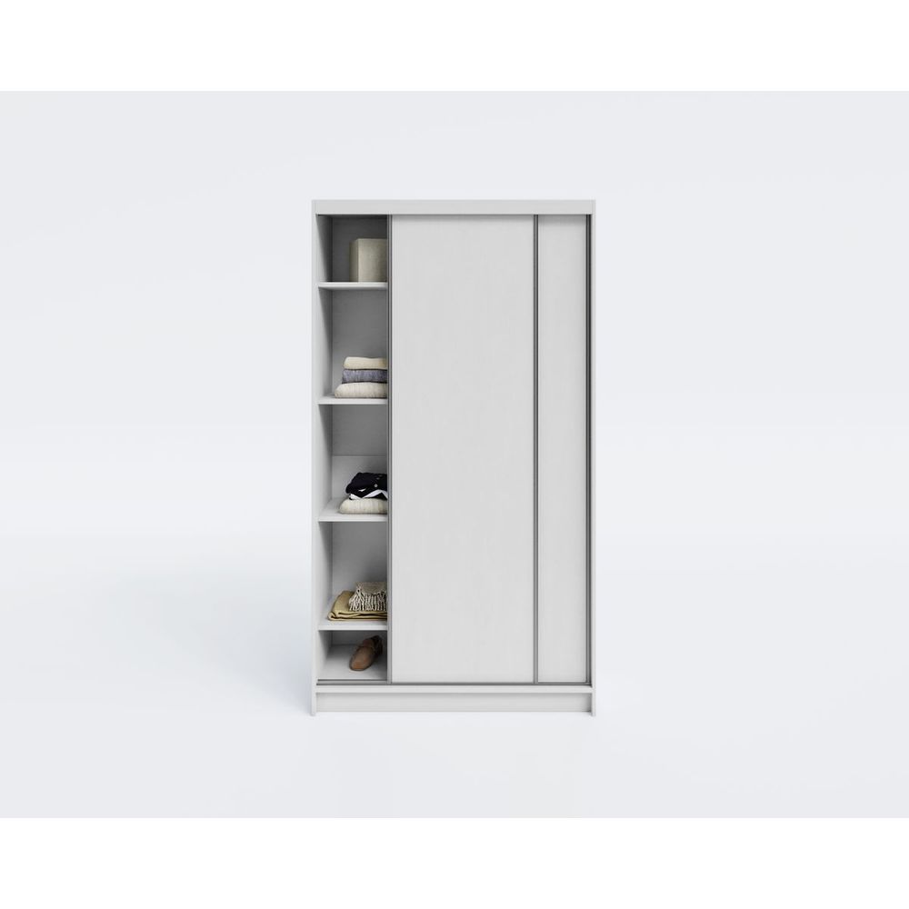 Ormar DENVER 120 sa kliznim vratima 218x120x60cm, Bijeli slika 2