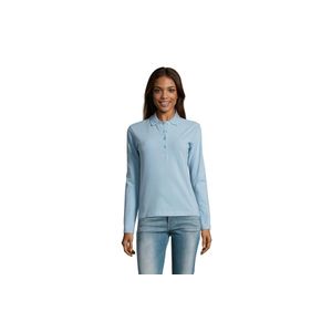 PODIUM ženska polo majica sa dugim rukavima - Sky blue, XL 