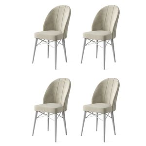 Ritim - Set bijelih stolica (4 komada)