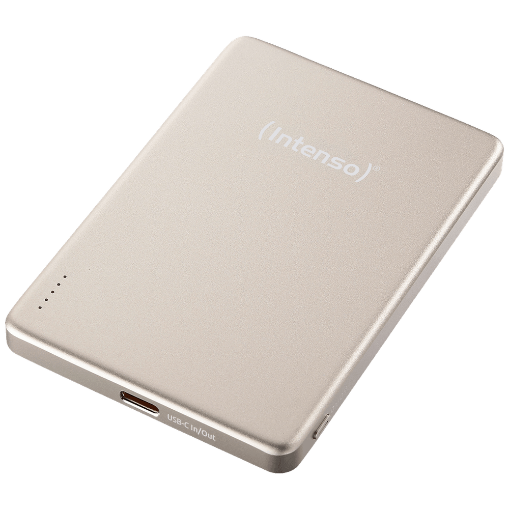 (Intenso) Prijenosni punjač POWERBANK MW5000 , MagSafe / 5000mAh / Champagne  slika 1