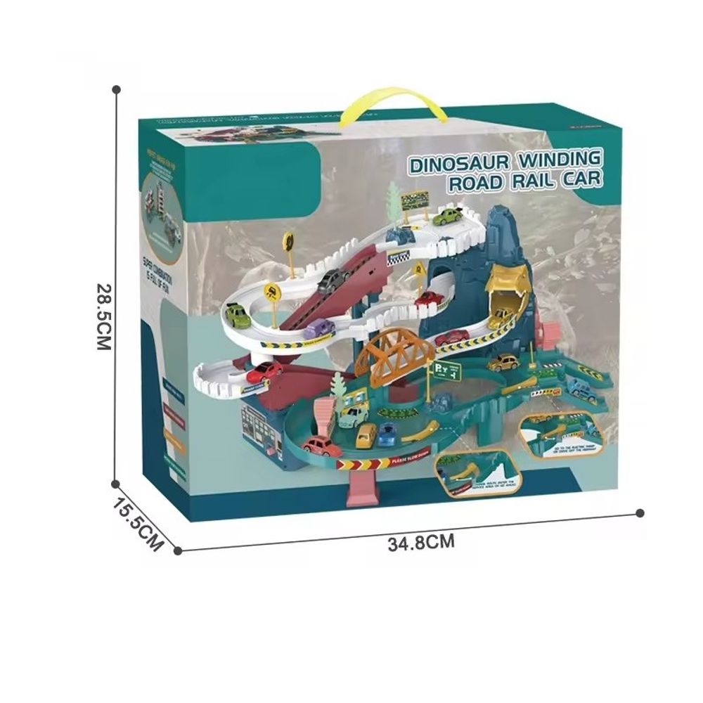 Staza Dinosaur Winding Road Rail Car slika 3