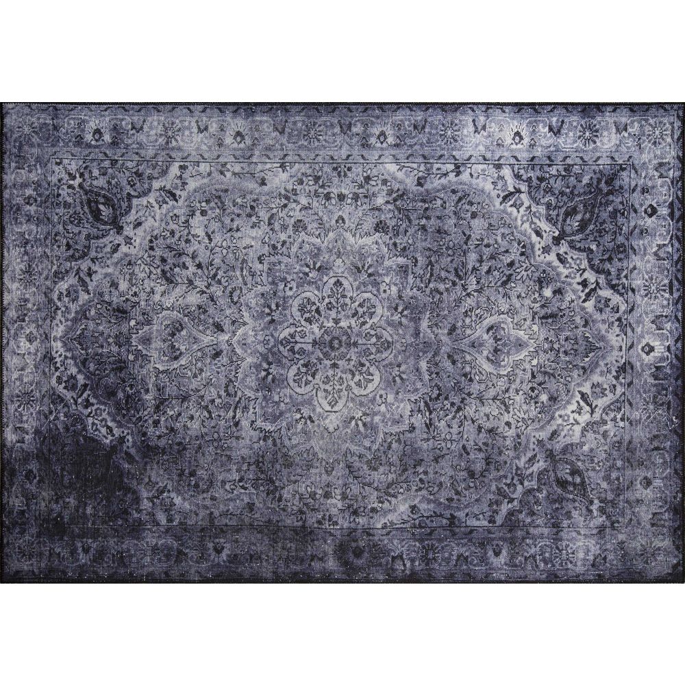 Višebojni Hodnički Tepih Blues Chenille - Sivi AL 22 (75 x 150 cm) slika 1