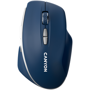 CANYON MW-21, 2.4 GHz Wireless mouse ,with 7 buttons, DPI 800/1200/1600, Battery: AAA*2pcs,Blue,72*117*41mm, 0.075kg